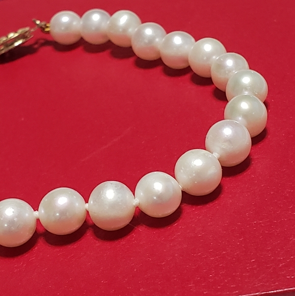 10 K gold White Fresh water pearls - Picture 8 of 11